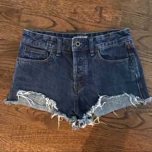 free people jean shorts